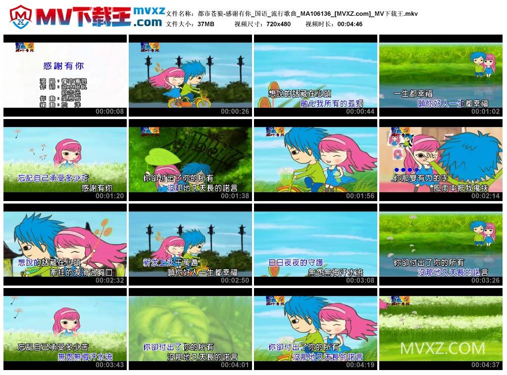 都市苍狼-感谢有你_国语_流行歌曲_MA106136